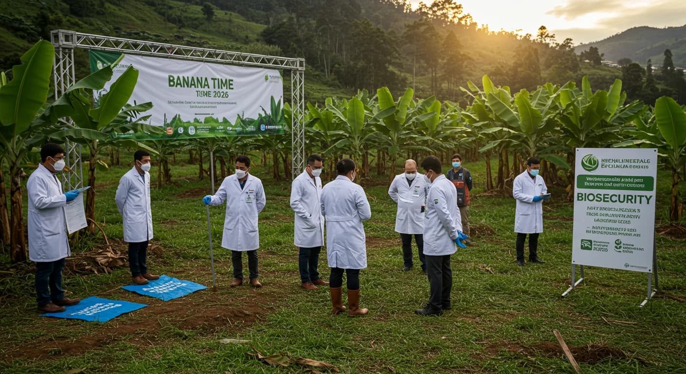 Banana Time Machala 2026 en Hotel Oro Verde con expertos en bioseguridad Foc R4T