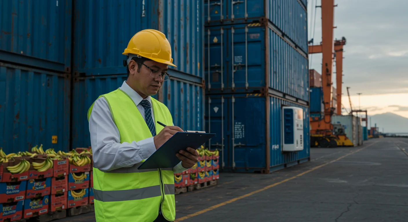 Logistica de exportacion de banano en Puerto Bolivar con contenedores reefer y documentos FOB CFR DAP