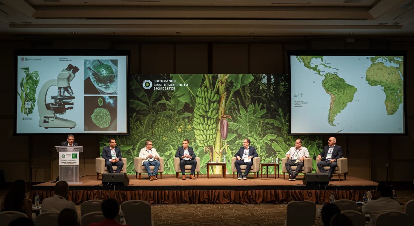 Panel de cierre BTM 2026 Machala anuncio centro investigacion banano vs Foc R4T jueves 18 junio 2026